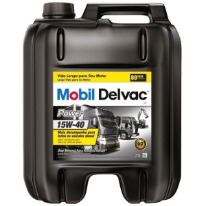 (BDE 20LT) MOBIL DELVAC POWER 15W40 CI-4  MINERAL AUTONOMIA 70 MIL KM