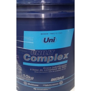 (BDE 10KG) INGRAX UNILIT COMPLEX GRAXA AZUL SUPORTA ATÉ 270ºC CONFORM BOLETIM TECNICO