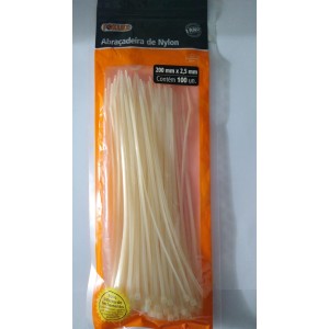 PACOTE C/ 100 UN ABRAÇADEIRA DE NYLON 200MM