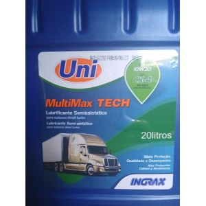 (BDE 20LT) INGRAX MULTIMAX TECH 10W30 CK-4 SEMISSINTÉTICO DIESEL (DPF)