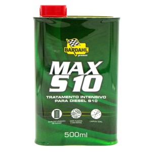 (500ML) BARDAHL MAX S10 - ADITIVO P/ COMBUSTIVEL DIESEL, BIODIESEL E S10