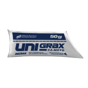 (50GR) INGRAX UNIGRAX CA MOTO - GRAXA BRANCA PASTOSA - SUPORTA ATÉ 101ºC