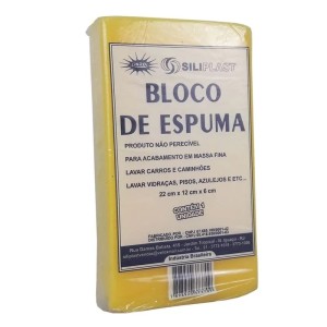 (22X12X6CM) SILIPLAST BLOCO DE ESPUMA