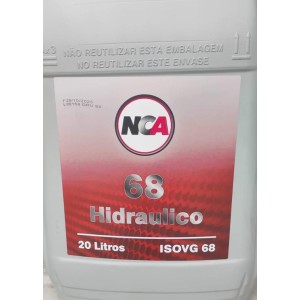 (BDE 20LT) NCA ÓLEO 68 HIDRÁULICO MINERAL COLORACÃO AMARELADA